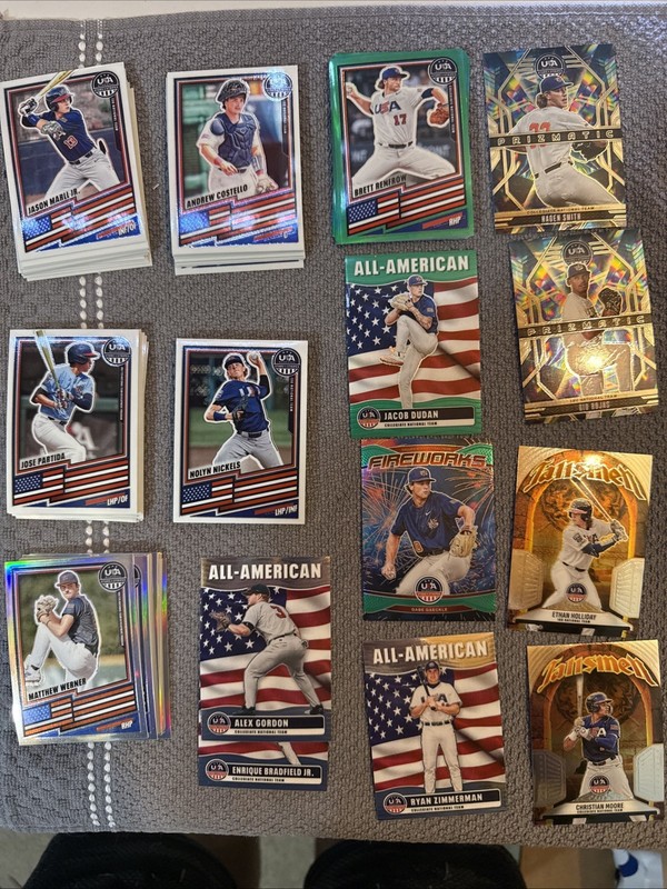 2025 Panini Stats And Stripes 67 Card Lot #18u #team USA