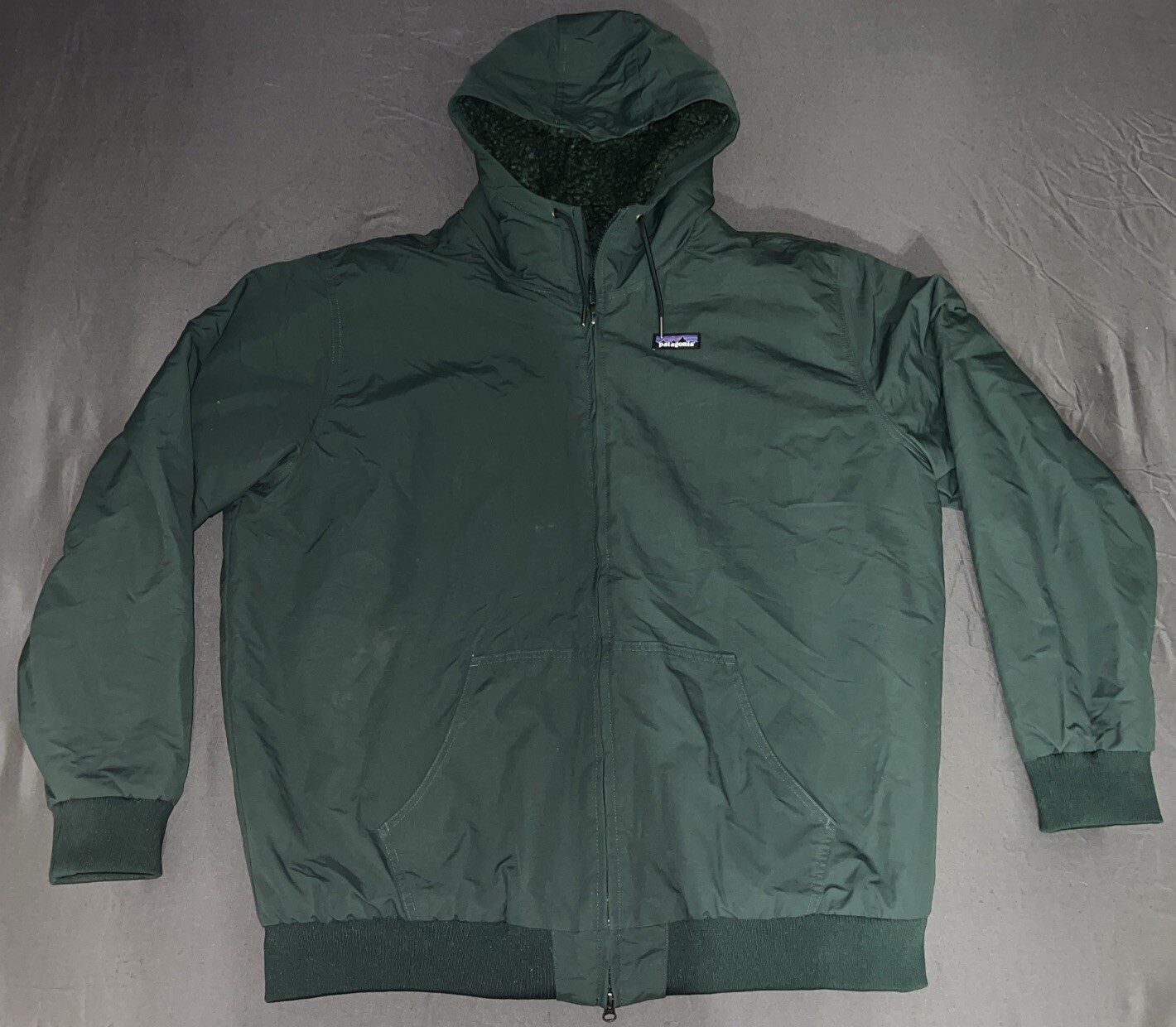 Patagonia Isthmus Hooded Sherpa Lined Coat for Men in XXL Green