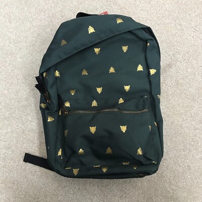 Gold Jaguar Print Backpack by Mossimo Supply Co Green School