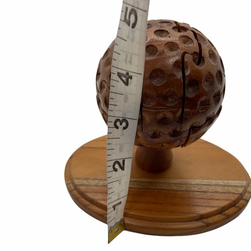 Golf Ball Puzzle Wooden Desktop Novelty Brain Teaser 3D Fun Boredom Buster - Picture 8 of 8