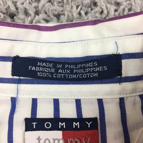 Camisa Vintage TOMMY HILFIGER Botones Talla 6 Blusa Rayas - Imagen 8 de 12