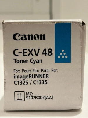 CANON TONER C-EXV 48 CYAN ImageRUNNER C1325 / C1335 ORIGINAL / GENUINE / OEM - Photo 1/4