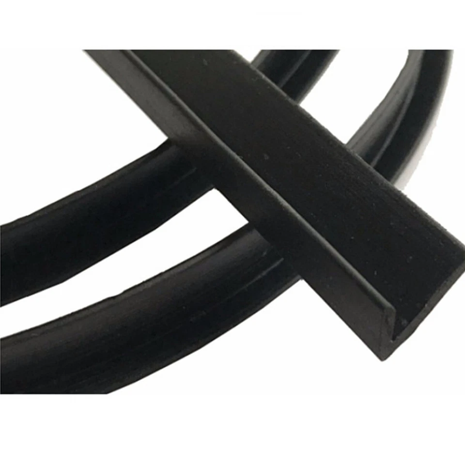 4M Car Door Side Window Trim Edge Moulding Noise Weatherstrip Glass Seal Strip - Image 2 of 4