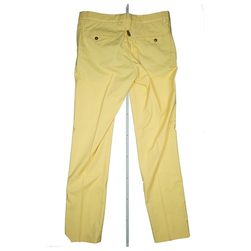 Jean Biani Herren Chino Hose Jeans Slim Fit Golf Premium Sommer W34 L34 Gelb NEU - Bild 3 von 7
