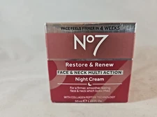No7 Restore & Renew Face & Neck Multi Action Night Cream (1.69 FL OZ) 50 ml