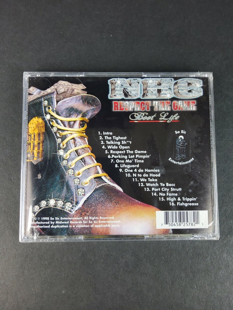 NHC - Respect The Game Boot Life (CD 1998 So Sic) Rap Hip-hop 