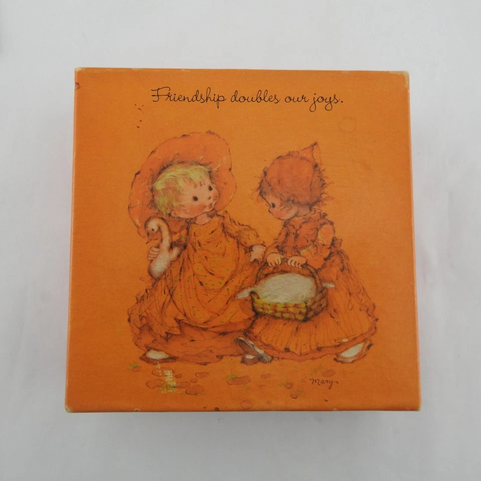 Vintage 1977 Sprinkgbok Puzzle Orange 70s Hallmark Friendship doubles Mary Artis - Image 3 of 4