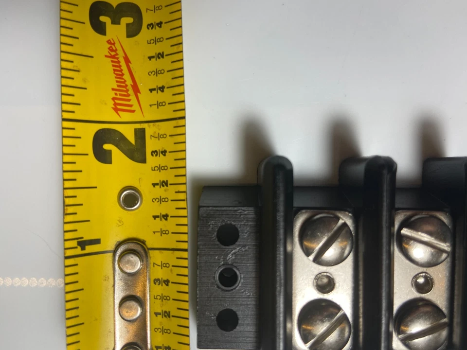 Terminal Blocks Strips 2-Row 2-Position Large (LOT OF 3) #6 Surface-Mount Screws - Image 4 of 4