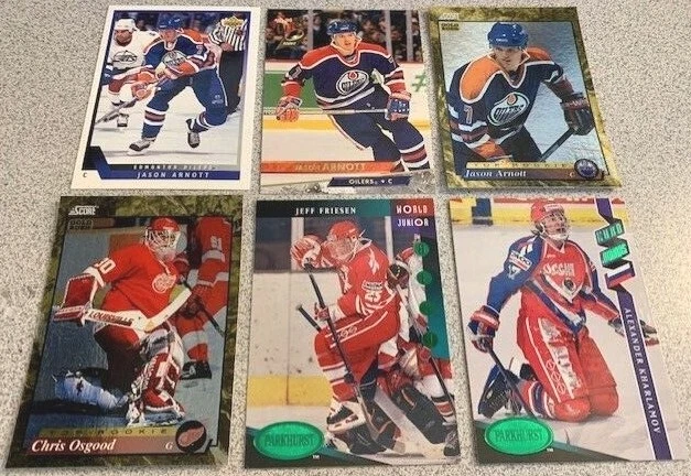Hockey RCs - 1993-94 PARKHURST EMERALD ICE, SCORE GOLD RUSH ++ Rookies -YOU PICK - Image 2 of 3