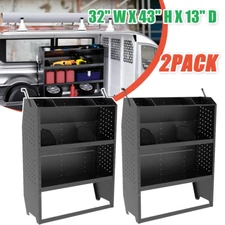 (2)32"W Van Shelving for Transit Connect,NV200,Chevy City Express,Promaster City