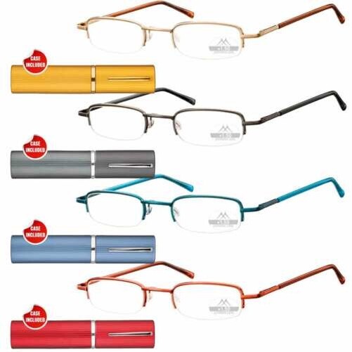 Montana Eyewear MR10 Súper Planas de Moda Gafas de Lectura & Estuche De Eye-Net