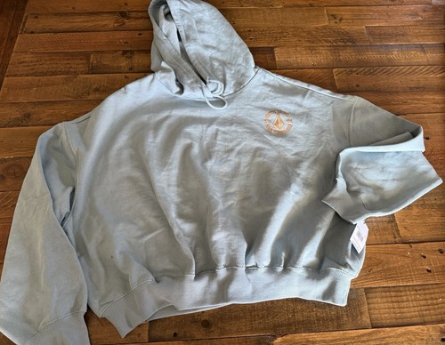 VOLCOM beach Bum Crop Sweater NWT L Women’s True To This Oversized Soft - Picture 2 of 10