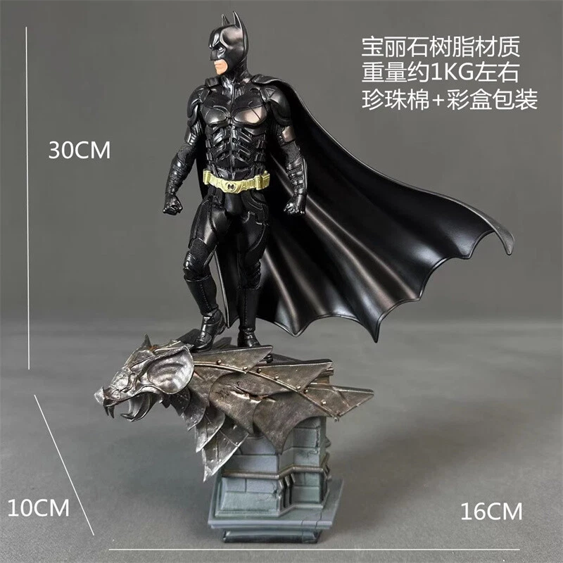 H30CM DC Comics Batman Caballero Oscuro Batman GK Resina Estatua Modelo Colección Juguete Foto 2 de 4