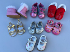 7 pairs Girls Baby Toddler Shoes Booties Slippers Crib Sandals Toes Little Me