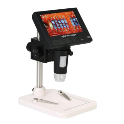 4.3 Inch LCD Display Microscope 1000x Magnification 720P LED Digital Magnifier