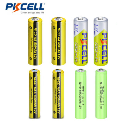 PKCELL Lot AA AAA Size Battery Ni-MH/NICD Rechargeable Batteries/Charger US