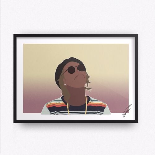 Wiz Khalifa INSPIRIERTE WANDKUNST Druck/Poster Rap Rapper Taylor Gang Hip Hop - Bild 1 von 3