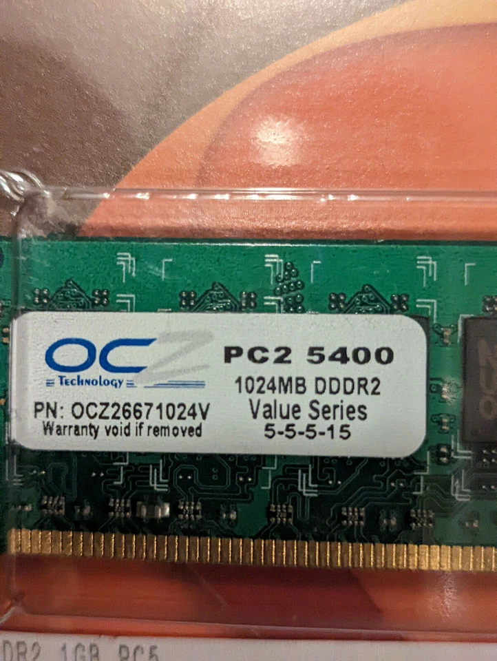 OCZ OCZ26671024V 1GB PC2-5400 DDR2-667MHz 240-pin - Image 2 of 4
