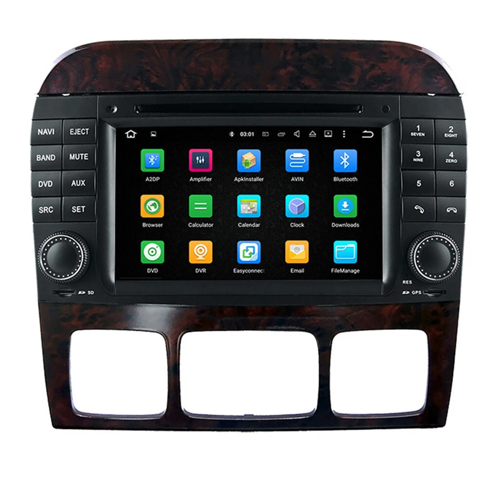 7"Car Video Player for Benz S W220 Benz CL W215 1999-2006 Carplay GPS FM Radio - Image 4 of 4