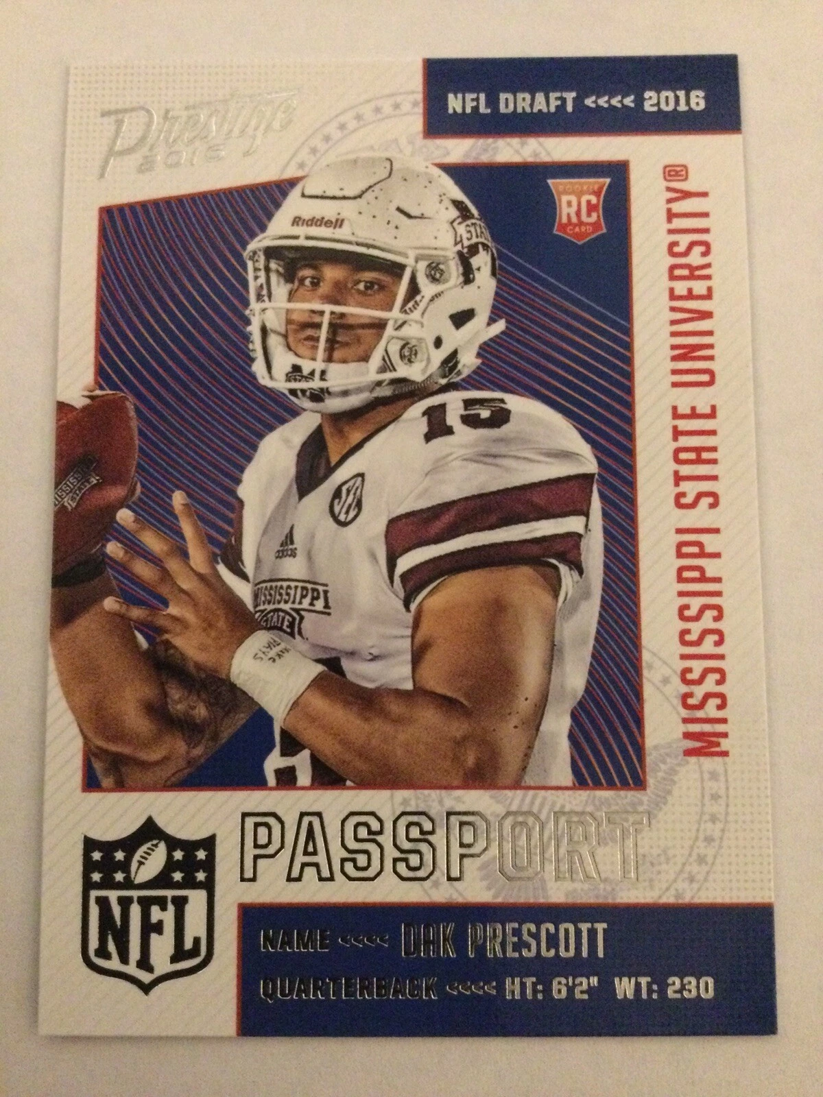 Dak Prescott Panini Prestige NFL Passport #3 Base