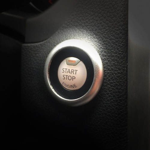 Aluminum Alloy Engine Start Push Button Ring Cover Fit 2014-22 INFINITI Q50 Q60 - Picture 2 of 4