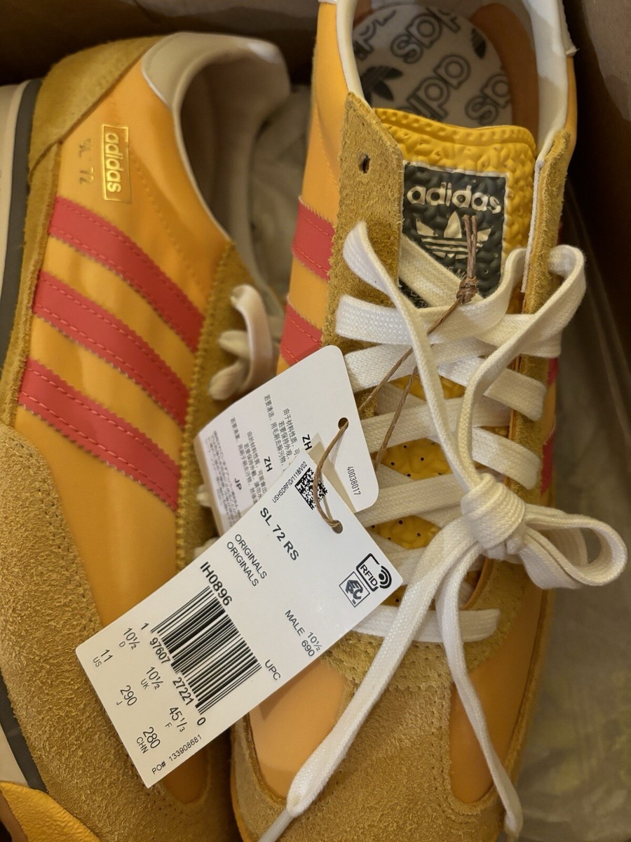 adidas Originals SL72 RS Mens US 11 Yellow/Pink Size