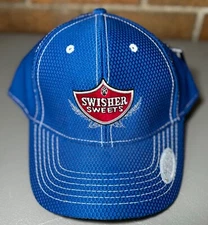 NWT Swisher Sweets Cigars Blue Cap Strapback Hat Logo Graphic AHEAD performance