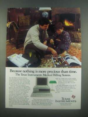 1985 Texas Instruments Medical Billing System Ad