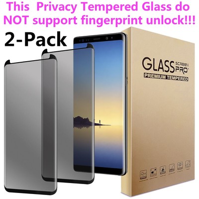 2Pack For Samsung Galaxy Note 8 Privacy Tempered Glass Screen Protector