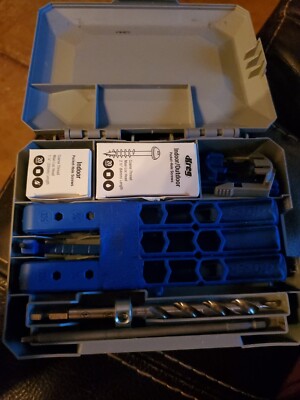  Cabinet Makers Guide Set. Jig And Metal That Makes Holes Kreg 