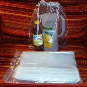 clear poly drawstring bags