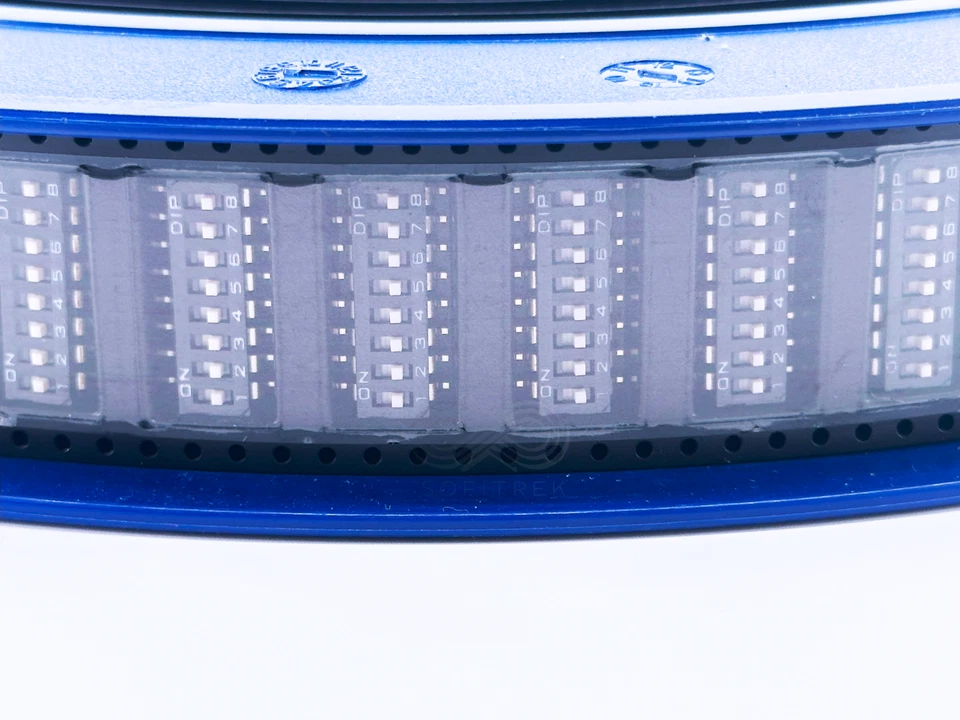 5PCS DM-08-V-T/R DIPTRONICS Surface Mount 8 Position DIP Switch Toggle SMD-16 - Image 2 of 4