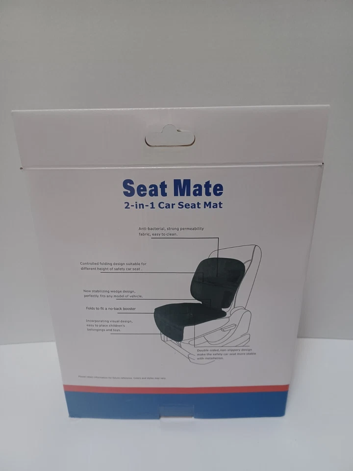 MLB Boston Red Sox Béisbol Lil Fan Seat Mate 2 en 1 Asiento de Coche Alfombrilla Cubierta Negra Foto 3 de 3