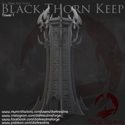 Dark Realms Dark Kin Elves Tower Tabletop Fantasy
