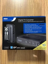 RCA Digital TV Converter Box Cables Instructions & Remote Control DTA800B1