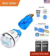 Horn Button Switch 12 Volt Momentary Push Button Switch 12V Air Horn Button S...