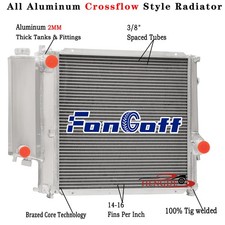 2 Row Aluminum Radiator Fit BMW E30 E36 318i 318is 318ti Z3 1.9L MT 17111723536