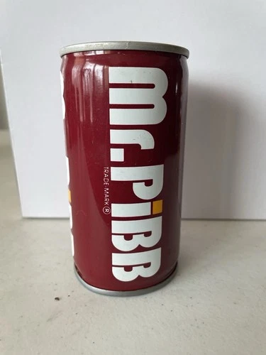 Vintage 1970s Mr. Pibb Soda Pop Can 12oz Straight Steel ~ Lenexa, Kansas