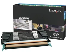 Genuine Lexmark C5240KH High Yield Return Program Black Toner Cartridge for C524