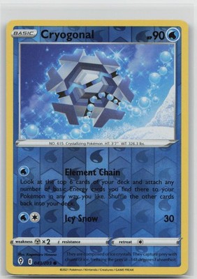Cryogonal 043/203 SWSH07: Evolving Skies Reverse Holo