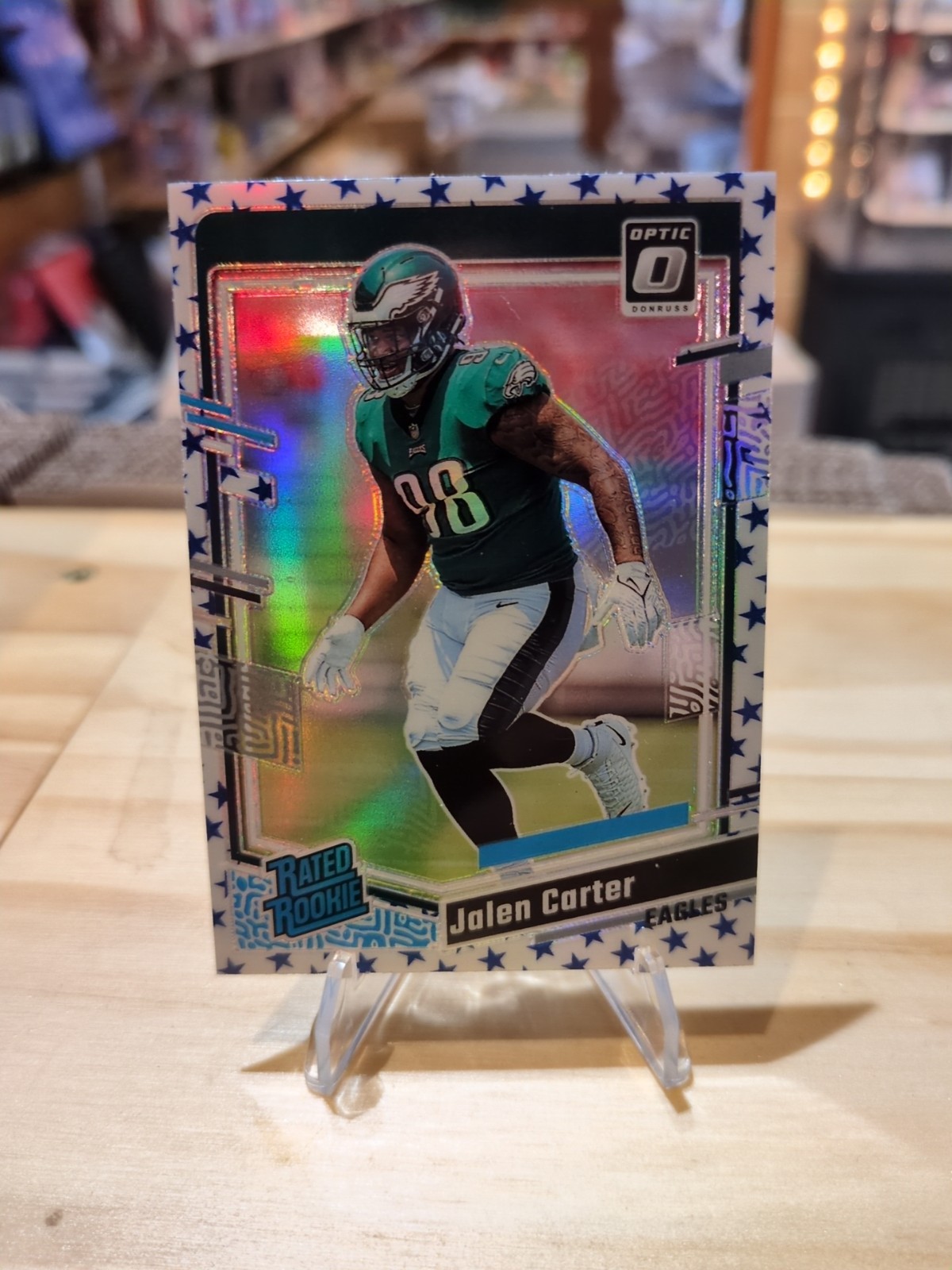 2023 Donruss Optic Jalen Carter Rated Rookie Stars Parallel Eagles #281