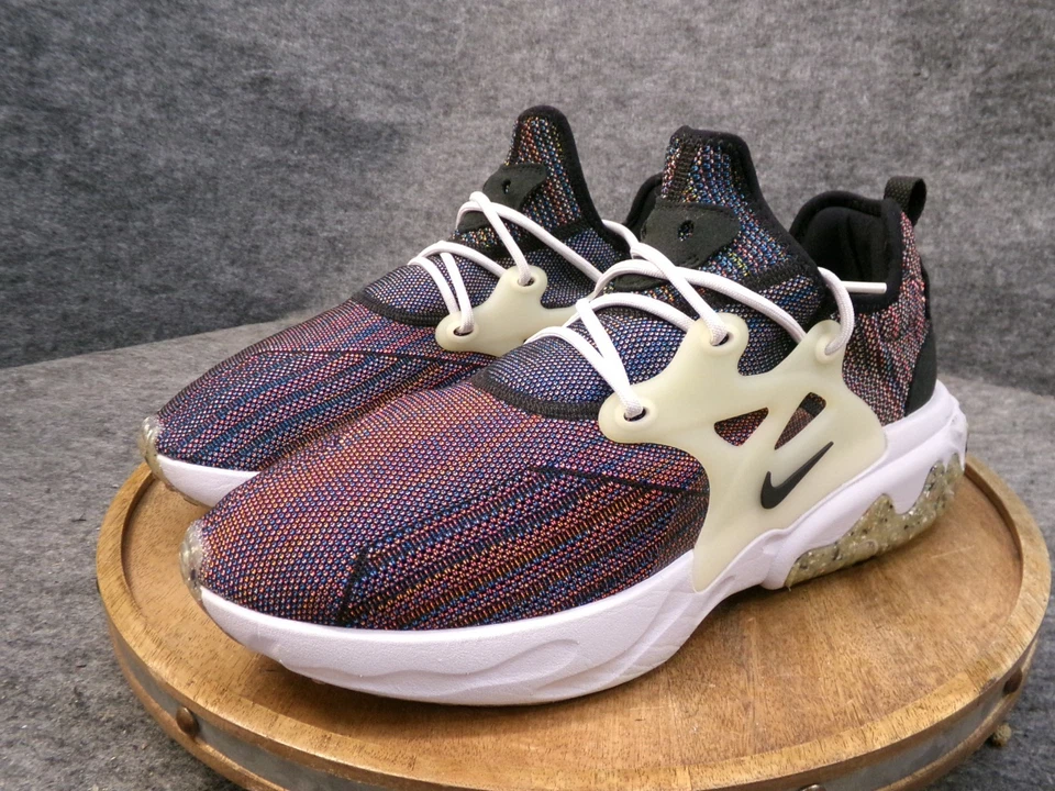 Nike React Presto Flyknit Multicolor Black Mens Size 13 US Sneakers Shoes - Image 3 of 4