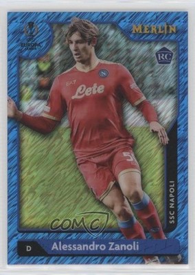 2021-22 Topps Blue Shimmer Refractor 48/75 Alessandro Zanoli #2 Rookie RC 0zb3