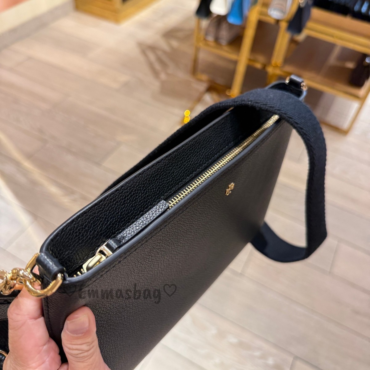 Tory Burch Blake Swingpack Leather Crossbody Messenger 176874