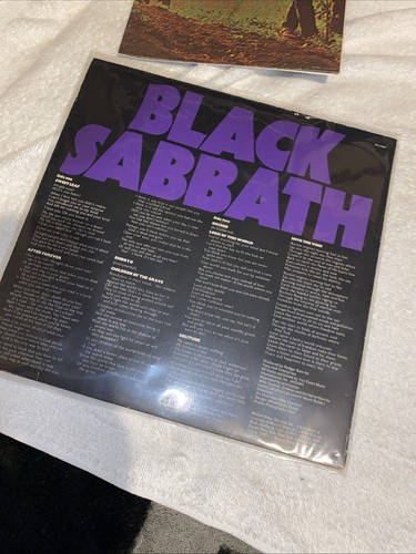 1. US Presse: Black Sabbath Master Of Reality LP mit Songtiteln Poster - Bild 9 von 14