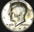 1974-P  Kennedy Half GEM-BU (Gold tone) BETTER DATE #KD1