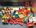 Lot of 29 vintage Fisher-Price Little People Figures- Some Htf, Furniture Baby