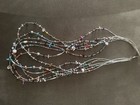 6-strand 30” Southwestern Sterling Silver turquoise shells glass beads Necklace — photo 7