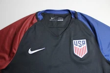 Mens M Medium USA United States US Soccer Black Jersey 2016 Nike Dri Fit Olympic