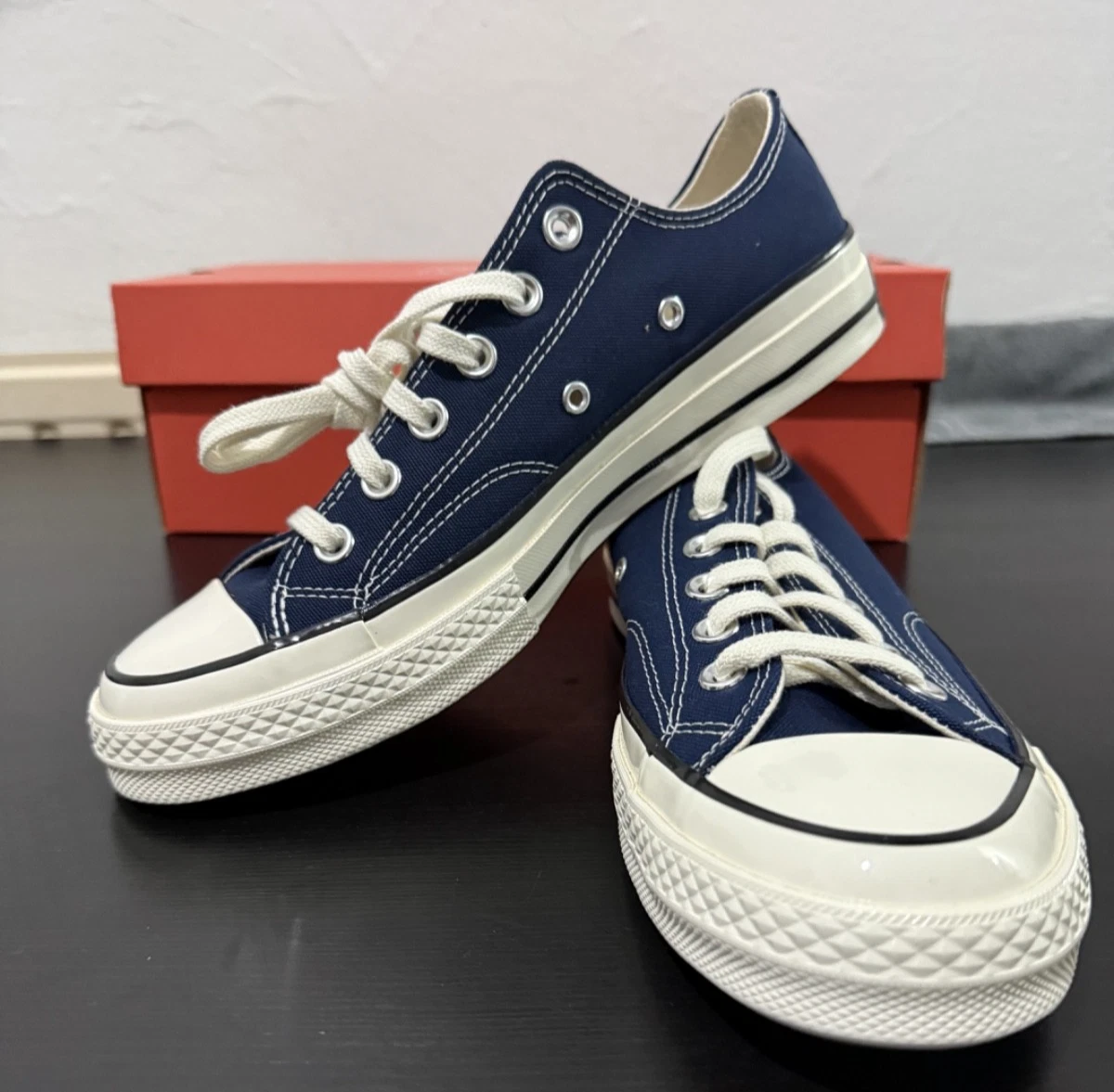 Converse Chuck 70 Blue Unisex Size 7UK Low Top Midnight Navy Egret 172679C